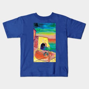 The red boat Kids T-Shirt